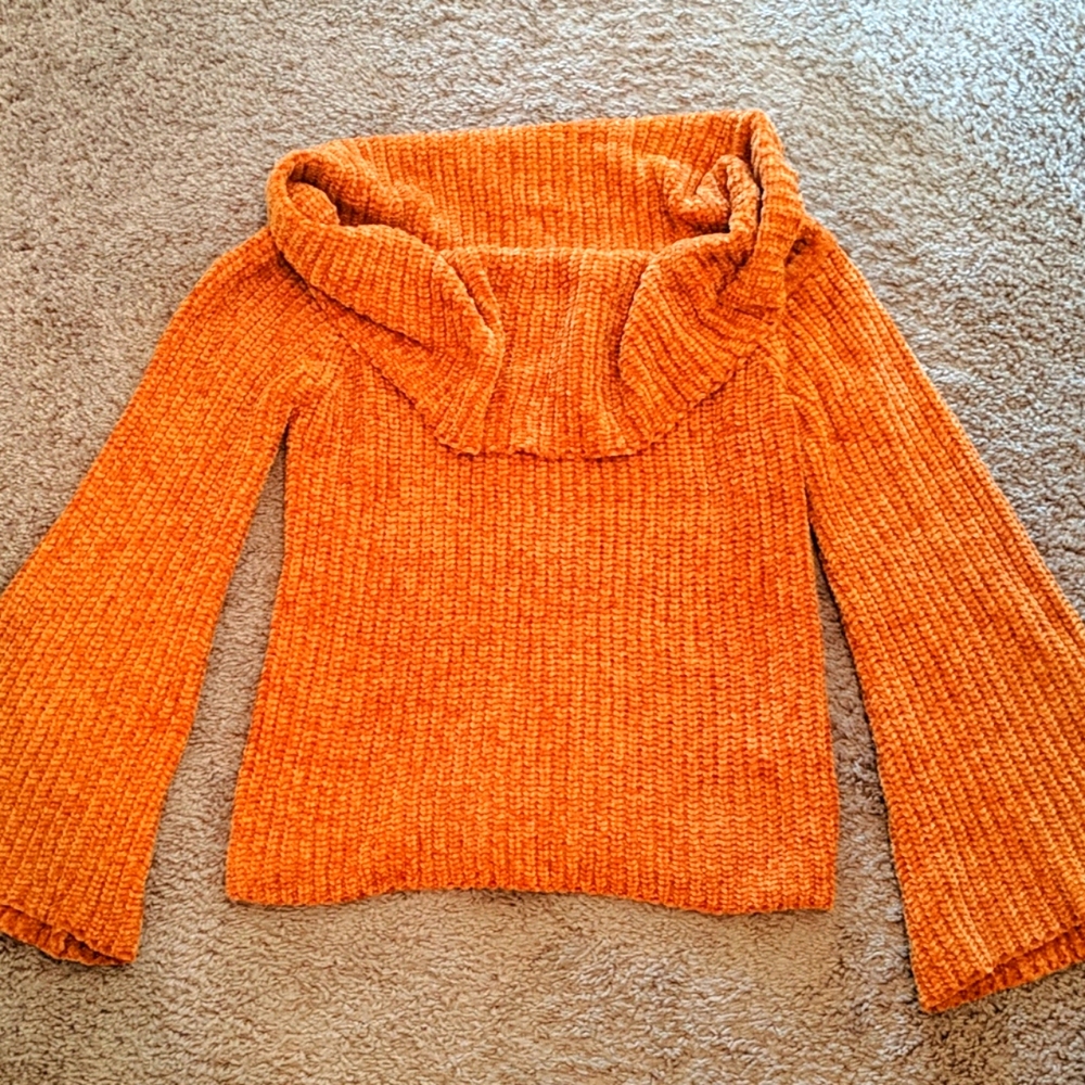 Orange Knit Sweater